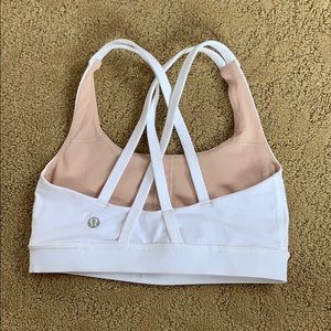 LULULEMON white sports bra